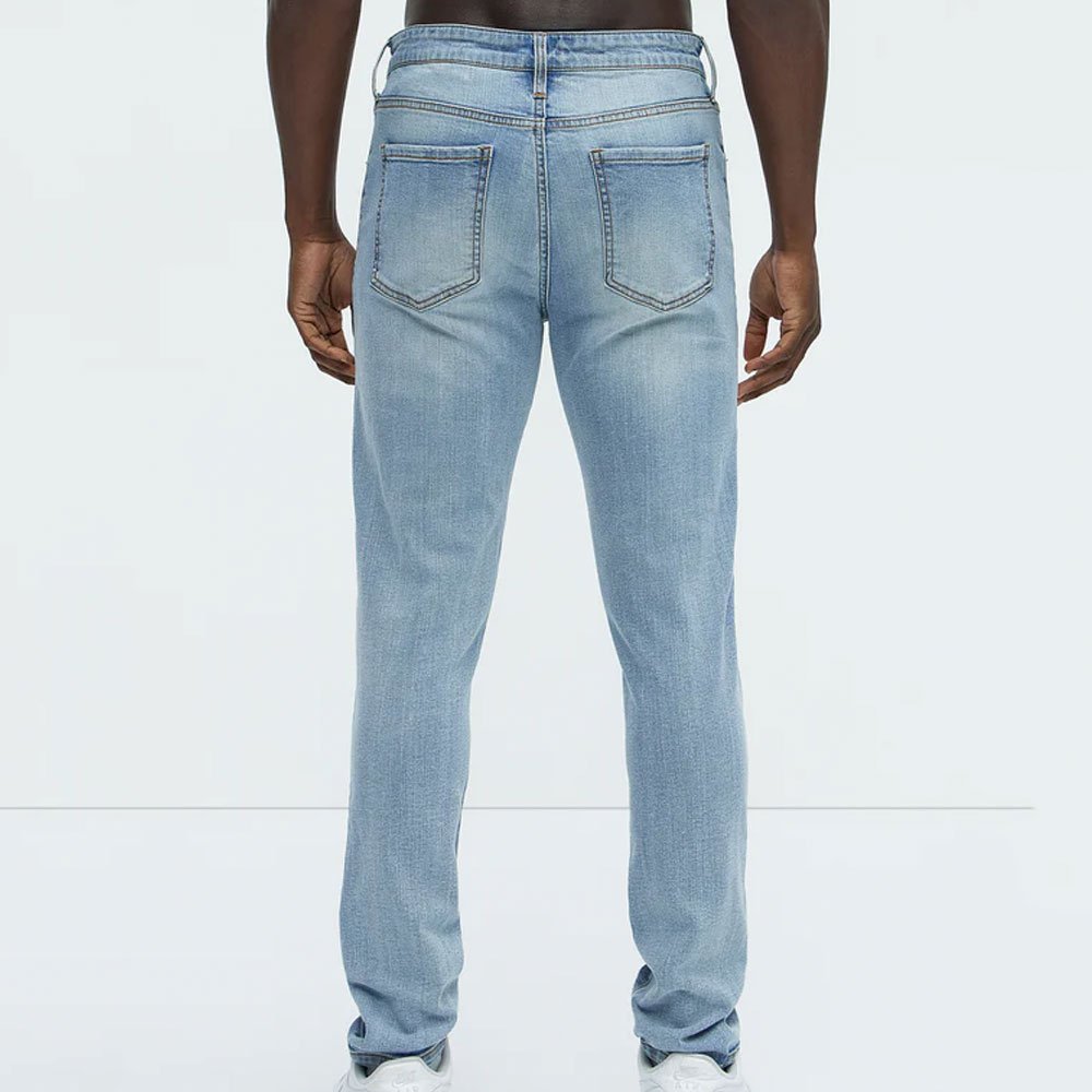 Through It Ripped Skinny Jeans - Vintage Blue Wash - Image 2