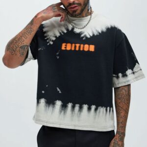 Blurred Edition Fleece Short Sleeve Tee - Black/combo
