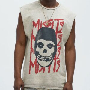 Misfits Muscle Tee - Taupe